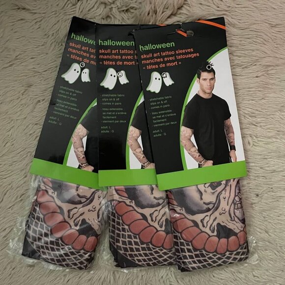 Halloween Fake Tattoo Sleeves - Large, Unisex - Picture 5 of 6